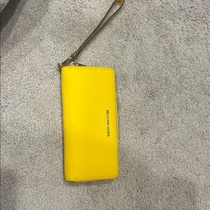 Michael Kors Vibrant Yellow Wristlet